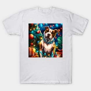 Cute American Staffordshire Terrier Drawing T-Shirt